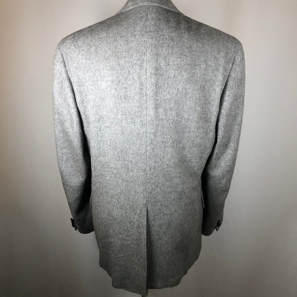 Vintage Hunter Haig Gray Wool Blazer — Union Made in USA | Quiet Luxury Classic - Picture 5 of 11